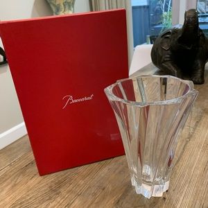 Baccarat Crystal Vase still in box.